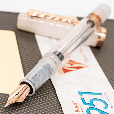 Nahvalur Original Plus Fountain Pen - Matira Quartz uncapped