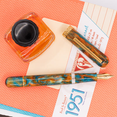 Nahvalur Voyage Fountain Pen - Summer piston filled