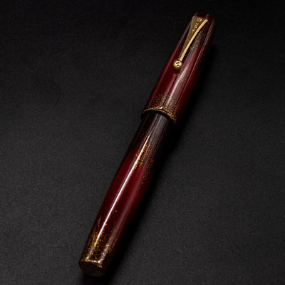 Namiki Aya Daybreak Akatsuki Red Fountain Pen capped