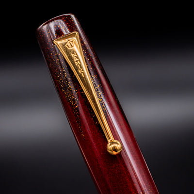 Namiki Aya Daybreak Akatsuki Red Fountain Pen clip