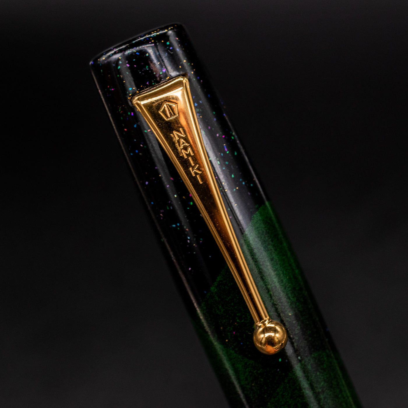 Namiki Aya Evergreen Tokiwa Green Fountain Pen clip