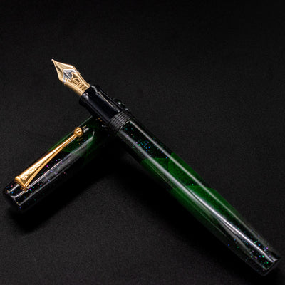 Namiki Aya Evergreen Tokiwa Green Fountain Pen maki-e