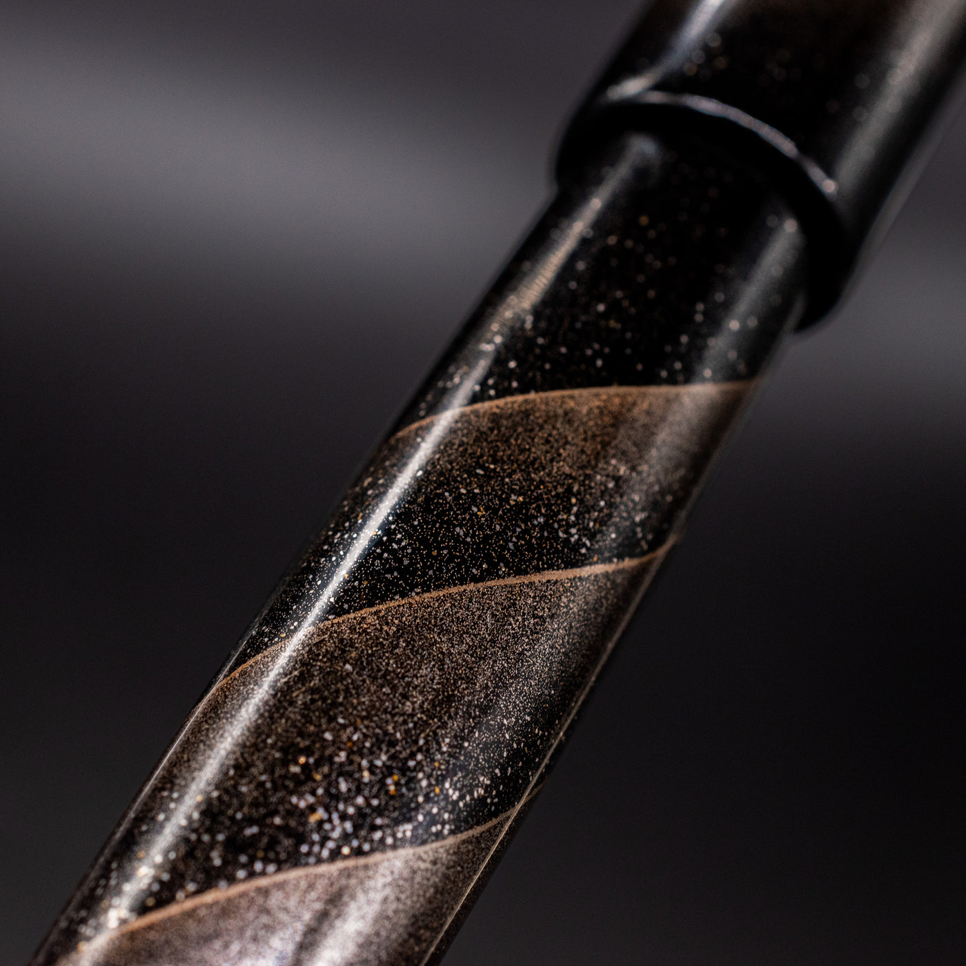 Namiki Aya Gale Hayate Black Fountain Pen artwork
