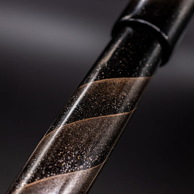 Namiki Aya Gale Hayate Black Fountain Pen artwork
