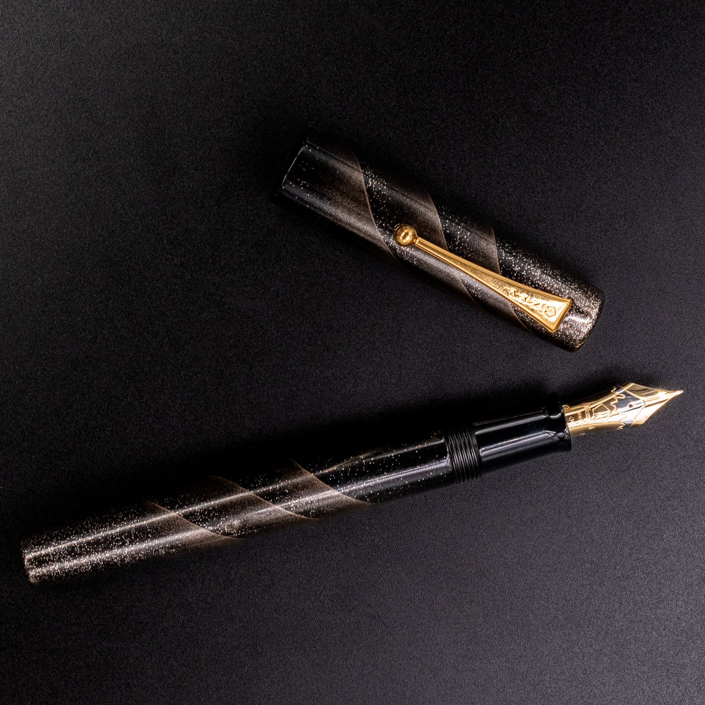 Namiki Aya Gale Hayate Black Fountain Pen urushi lacquer