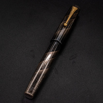 Namiki Aya Gale Hayate Black Fountain Pen urushi maki-e