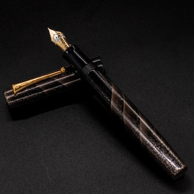 Namiki Aya Gale Hayate Black Fountain Pen wind