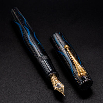 Namiki Aya Limpid Stream Seiryu Blue Fountain Pen urushi