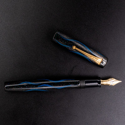 Namiki Aya Limpid Stream Seiryu Blue Fountain Pen water