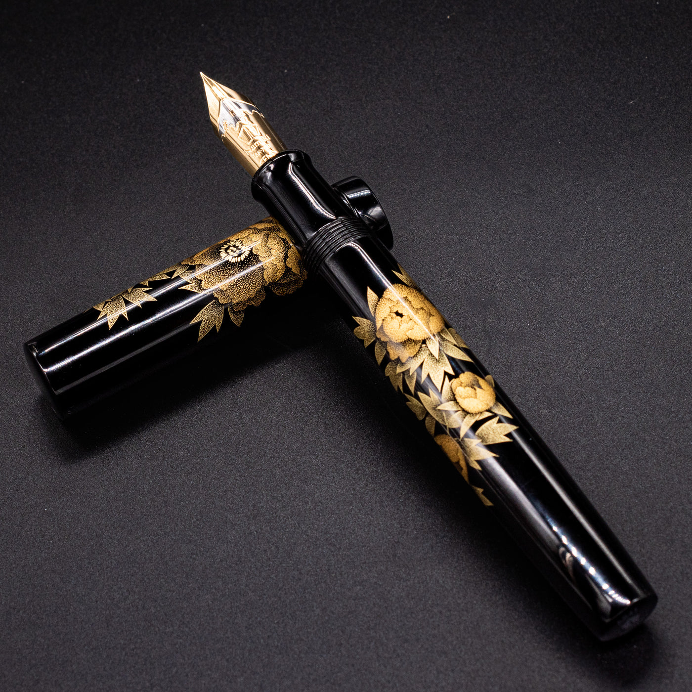Namiki Chinkin Emperor Peony Fountain Pen Maki-e