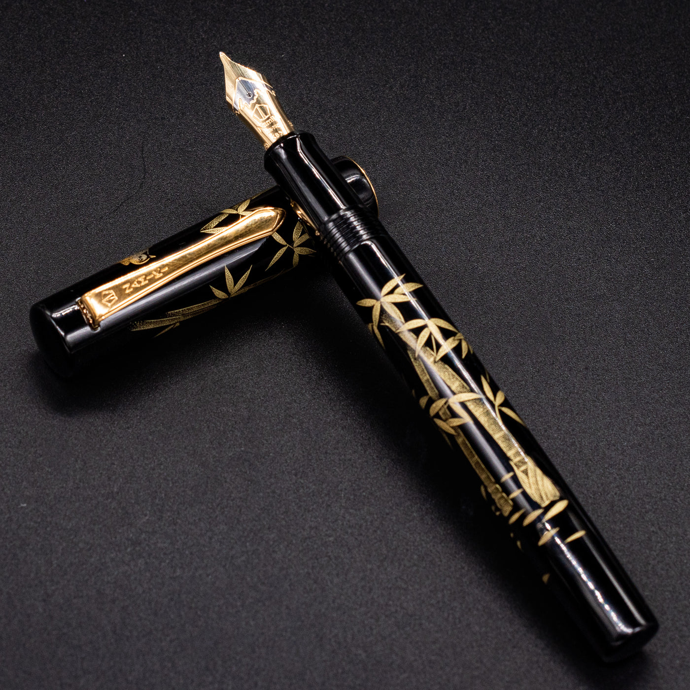 Namiki Chinkin Yukari Bamboo and Sparrow Fountain Pen Urushi