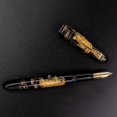 Namiki Chinkin Yukari Royale Royal Rooster Fountain Pen gold foil