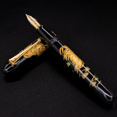 Namiki Chinkin Yukari Royale Royal Rooster Fountain Pen urushi lacquer