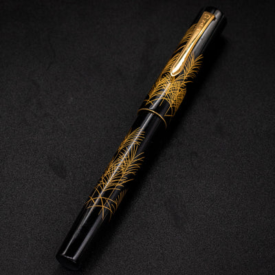 Namiki Chinkin Yukari Silver Grass Fountain Pen capped