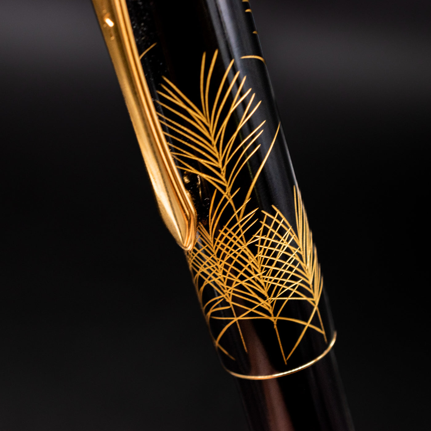 Namiki Chinkin Yukari Silver Grass Fountain Pen gold foil