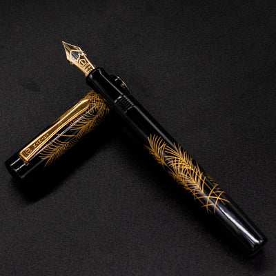 Namiki Chinkin Yukari Silver Grass Fountain Pen maki-e