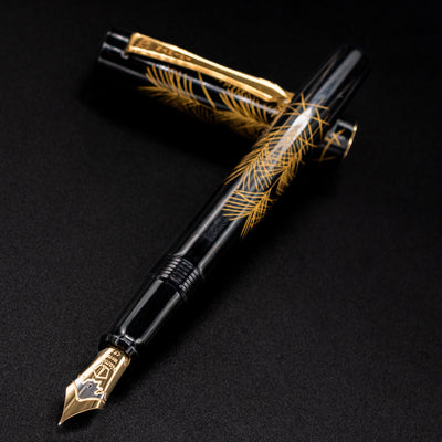 Namiki Chinkin Yukari Silver Grass Fountain Pen urushi
