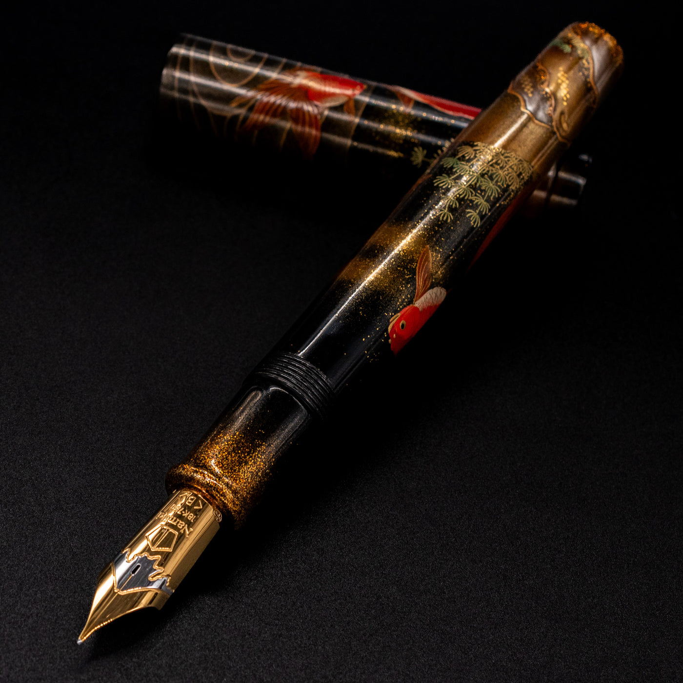 Namiki Emperor Goldfish Fountain Pen uncapped