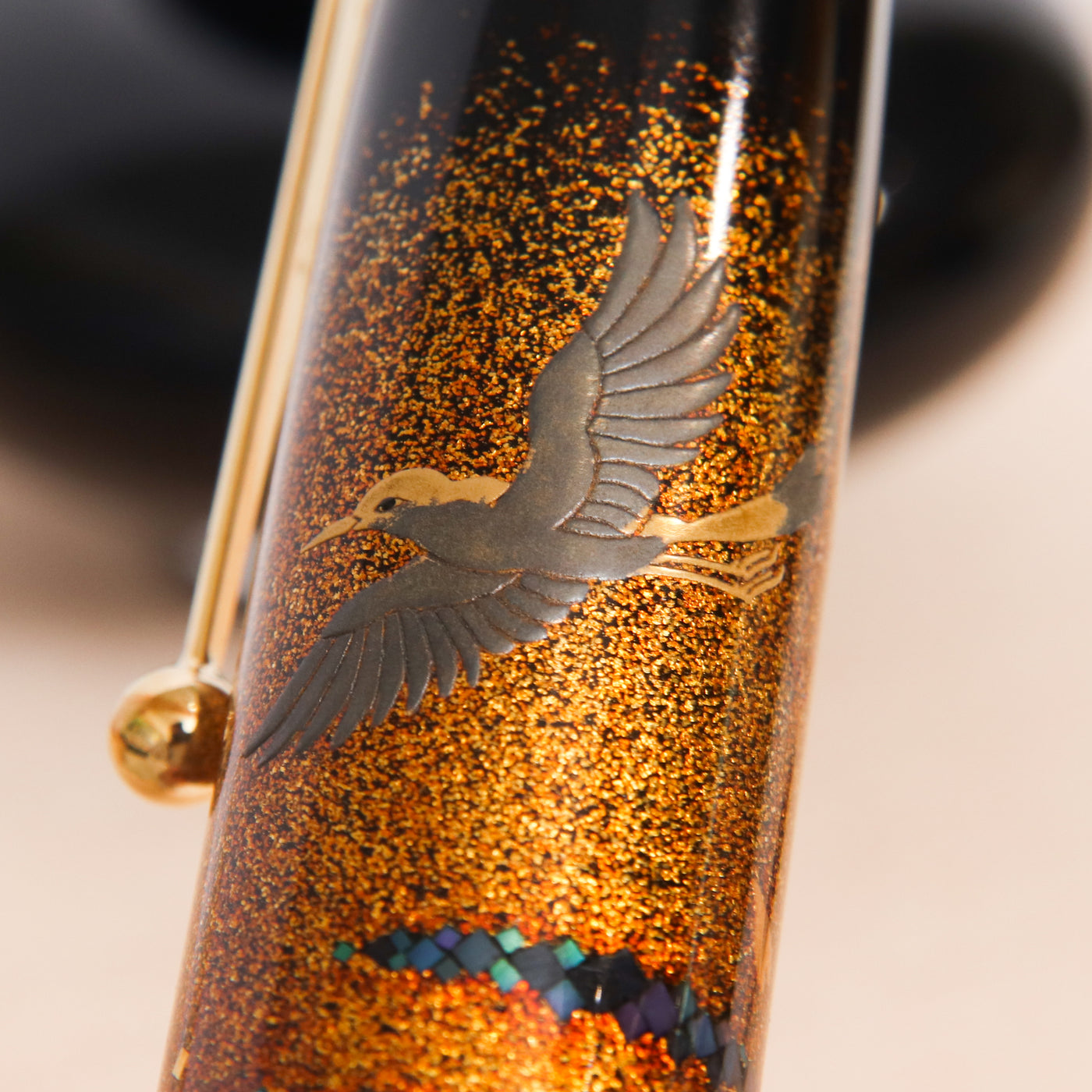 Namiki Emperor Kisshomon Birds in Flight Maki-e Fountain Pen Birds Flying