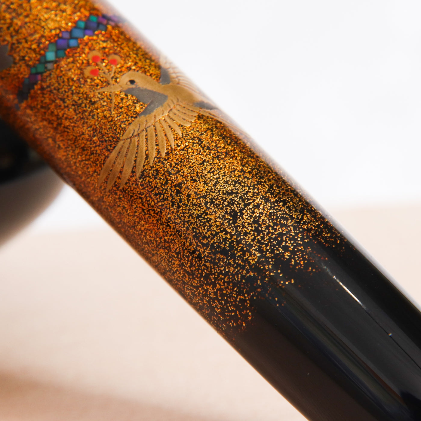 Namiki Emperor Kisshomon Birds in Flight Maki-e Fountain Pen Shimmering