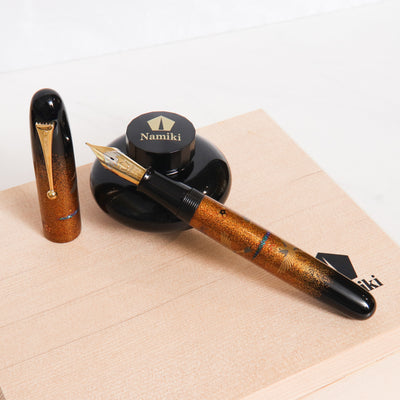 Namiki Emperor Kisshomon Birds in Flight Maki-e Fountain Pen With Gold Trim