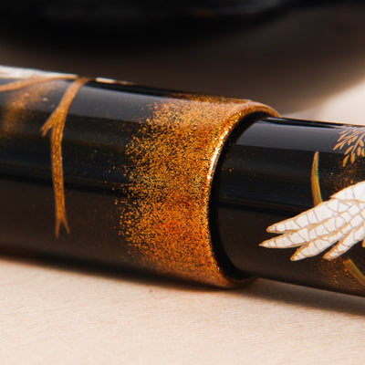 Namiki Emperor Owl Maki-e Fountain Pen Cap Details