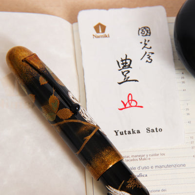 Namiki Emperor Owl Maki-e Fountain Pen With Booklet