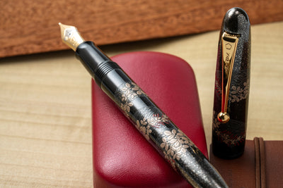 Namiki Yukari Bush Clover Limited Edition Fountain Pen Black Barrel