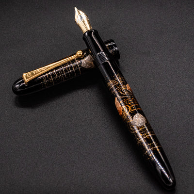 Namiki Yukari Rock Garden Fountain Pen maki-e