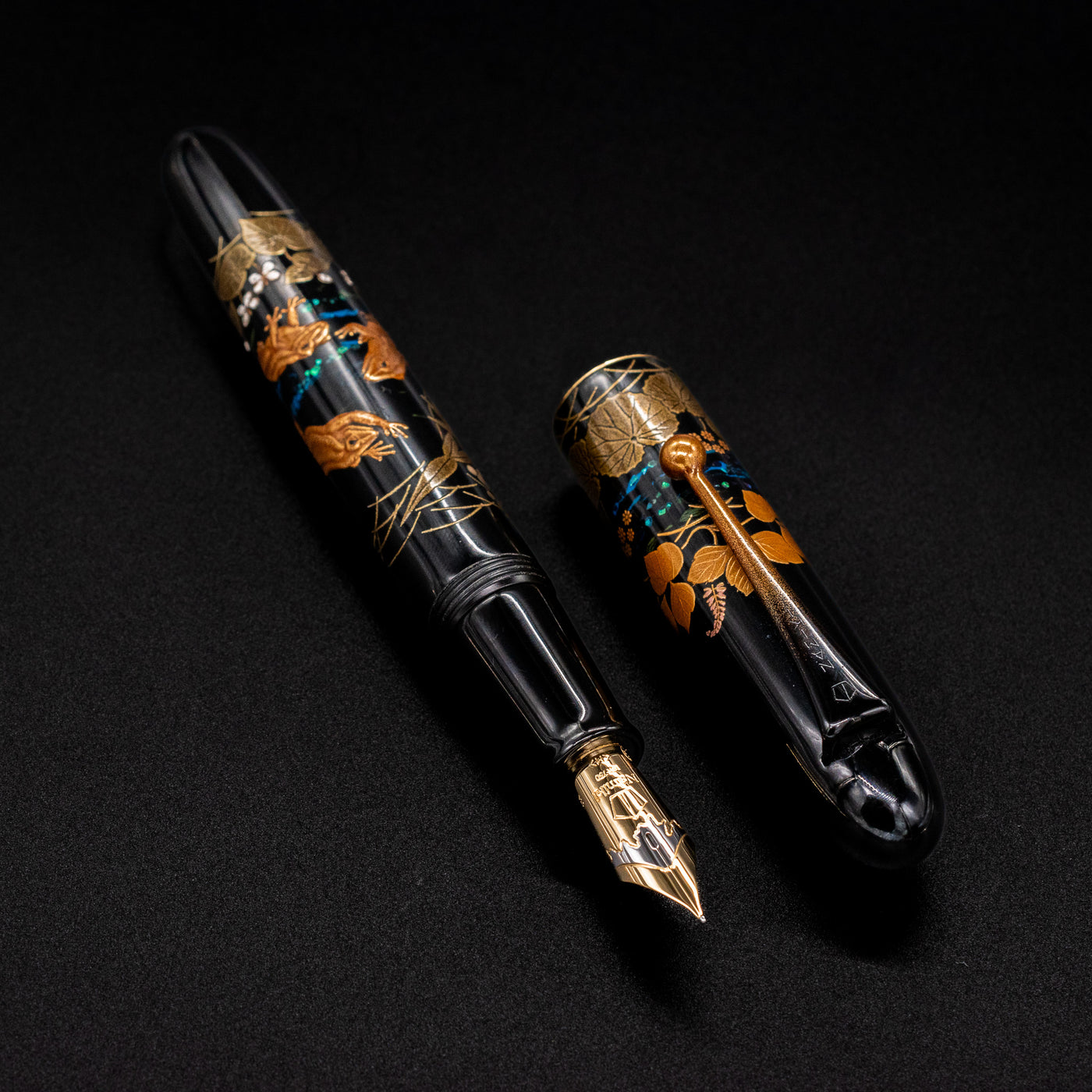 Namiki Yukari Royale Frog Fountain Pen maki-e urushi