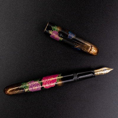 Namiki Yukari Royale Peony Fountain Pen togidashi taka maki-e