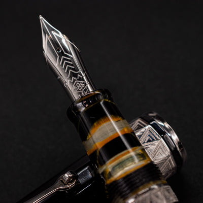 OMAS Paragon Fountain Pen - Black Lucen with Black Trim 14k Gold Nib