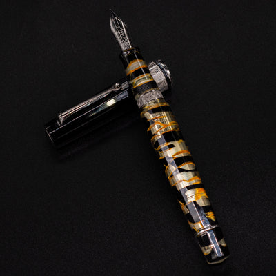OMAS Paragon Fountain Pen - Black Lucen with Black Trim Celluloid