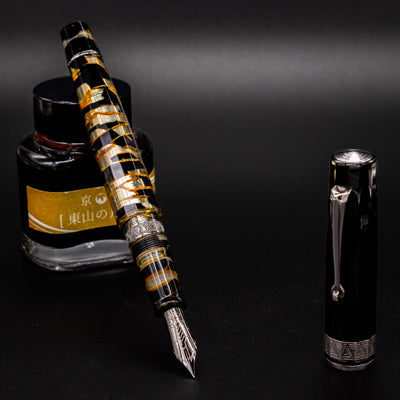 OMAS Paragon Fountain Pen - Black Lucen with Black Trim