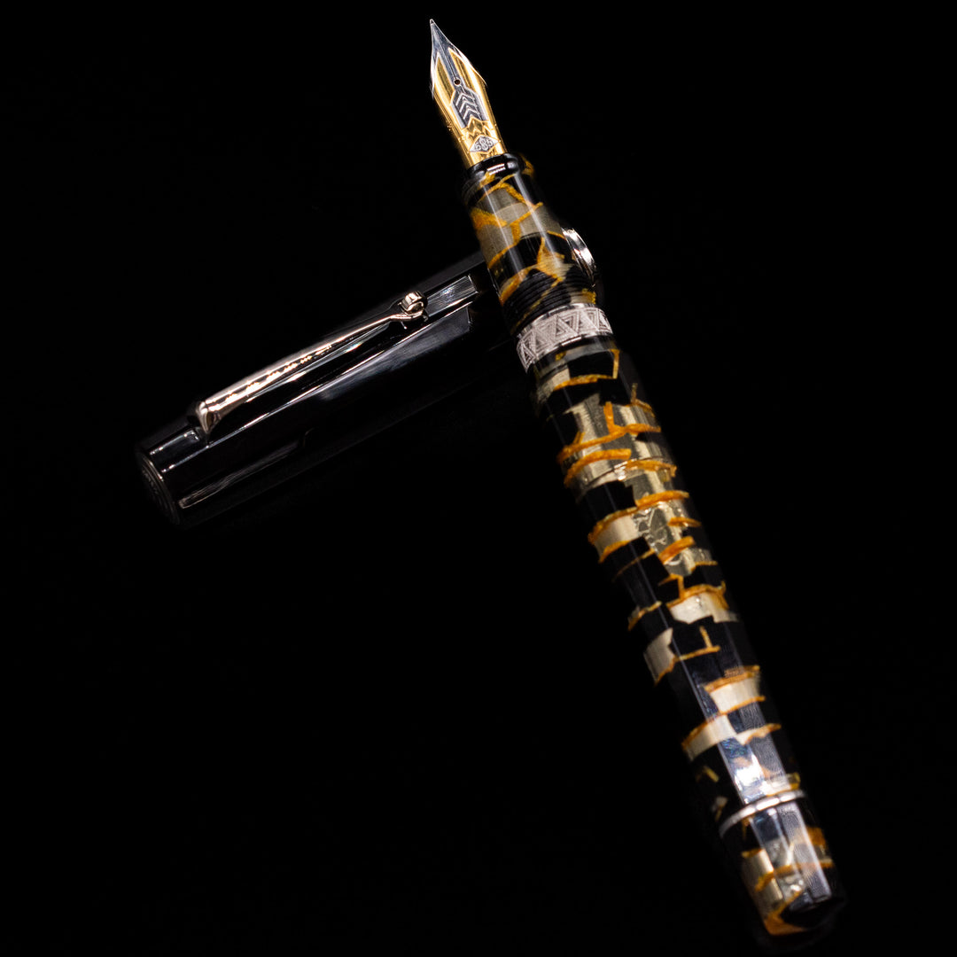 OMAS Paragon Fountain Pen - Black Lucen | 14k, Piston – Truphae