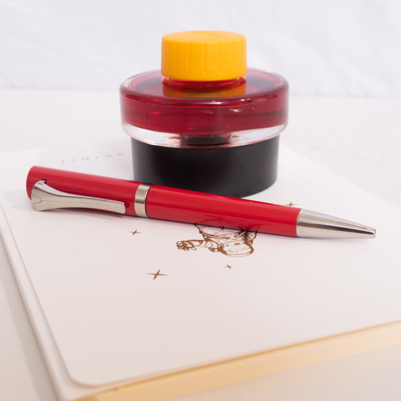 Omas Emotica Red Ballpoint Pen - Preowned Closed