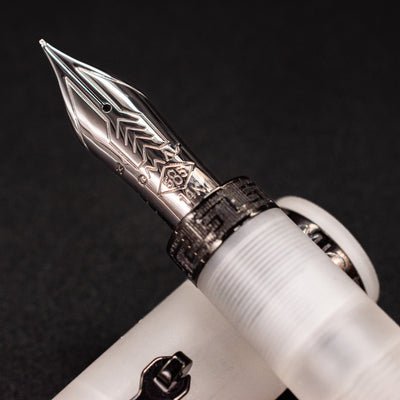 Omas Ogiva Fountain Pen - Frosted Demonstrator Black 14k gold nib