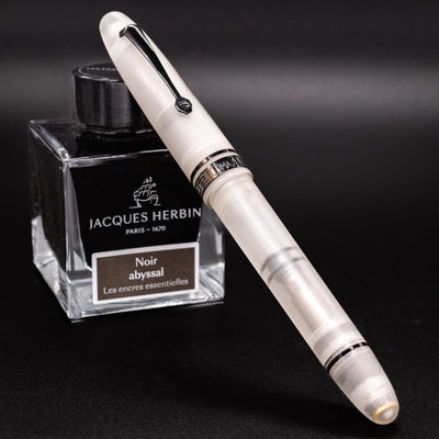 Omas Ogiva Fountain Pen - Frosted Demonstrator Black capped