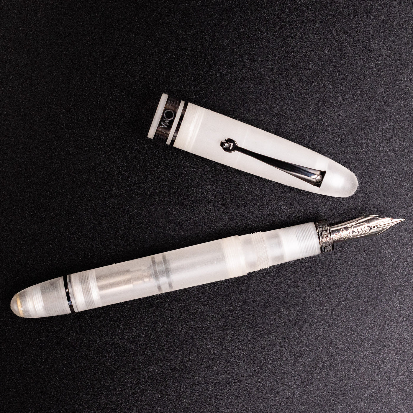 Omas Ogiva Fountain Pen - Frosted Demonstrator Black new