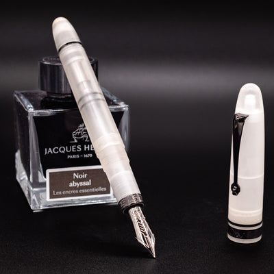 Omas Ogiva Fountain Pen - Frosted Demonstrator Black