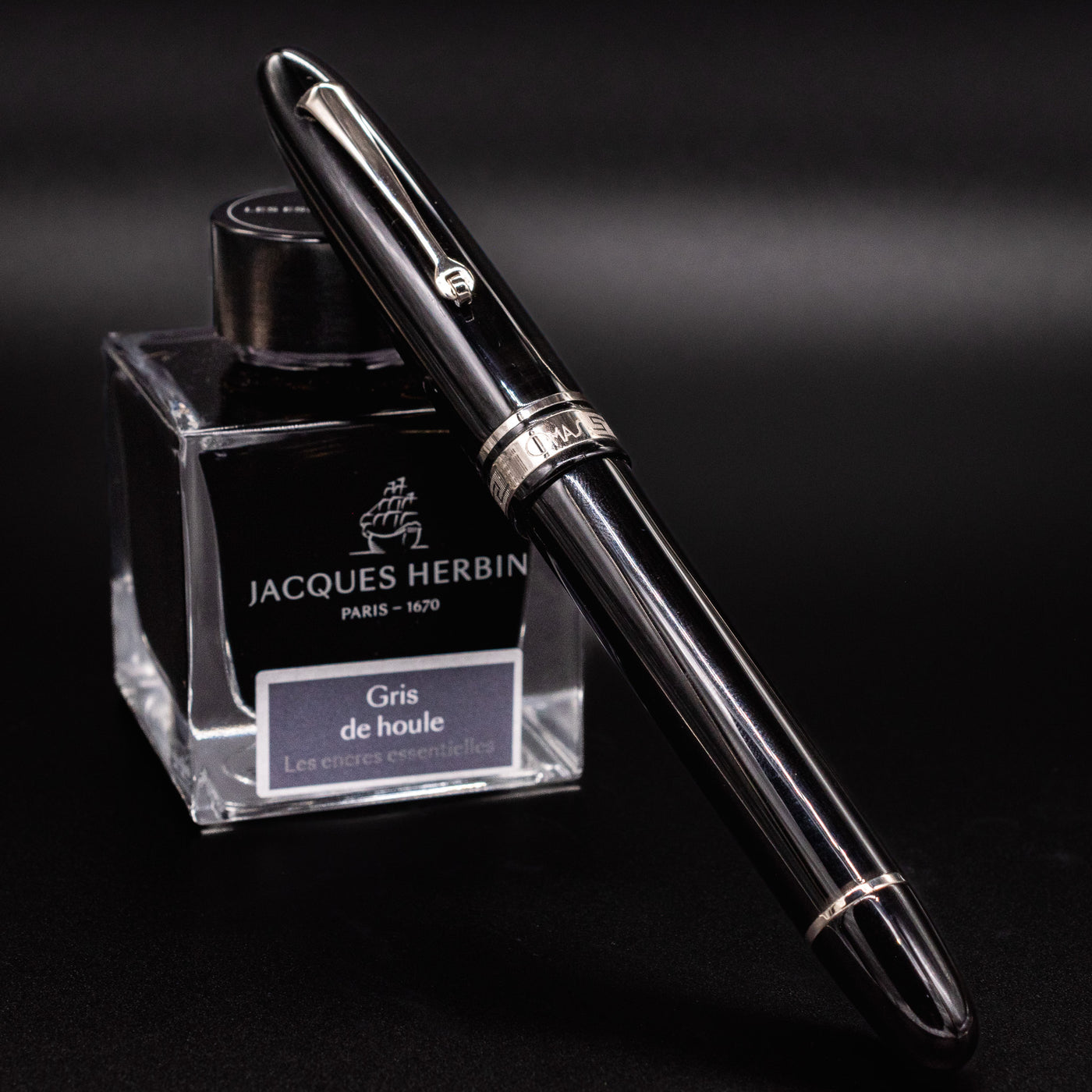 Omas Ogiva Fountain Pen - Nera Silver capped