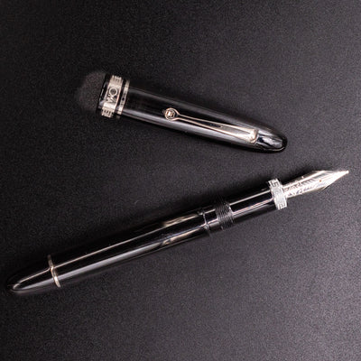 Omas Ogiva Fountain Pen - Nera Silver piston filled
