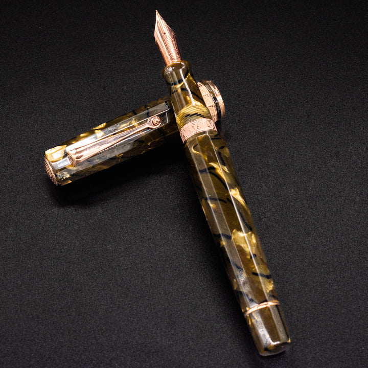 OMAS Paragon Saft Green Rose Gold Fountain Pen - 14k Nib – Truphae