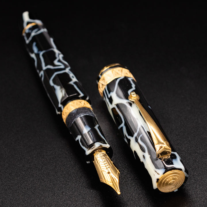 OMAS Paragon Wild Celluloid Gold Fountain Pen | 14k Nib – Truphae