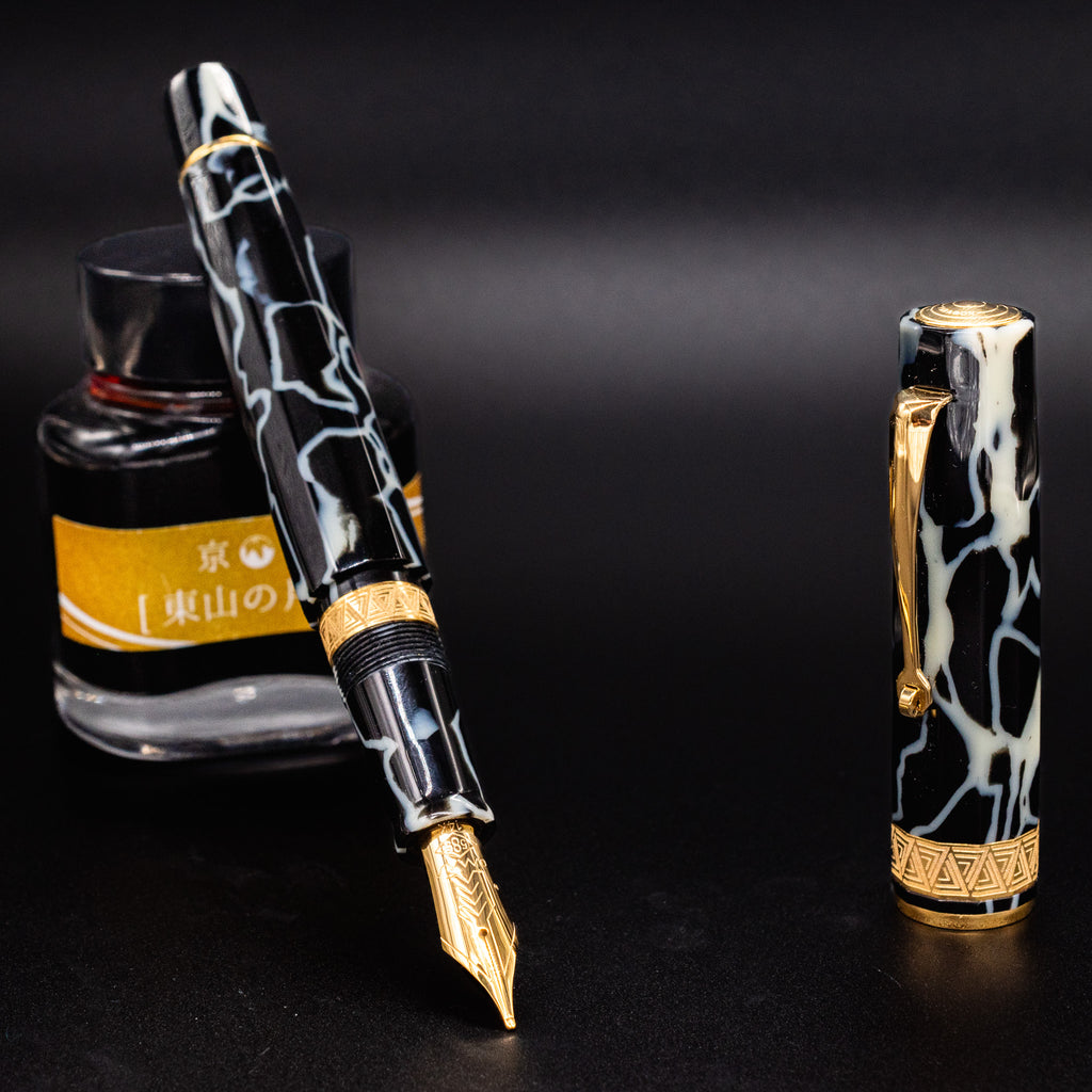 OMAS Paragon Wild Celluloid Gold Fountain Pen | 14k Nib – Truphae