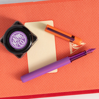 Rare Otto Hutt Purple Orange Fountain pen