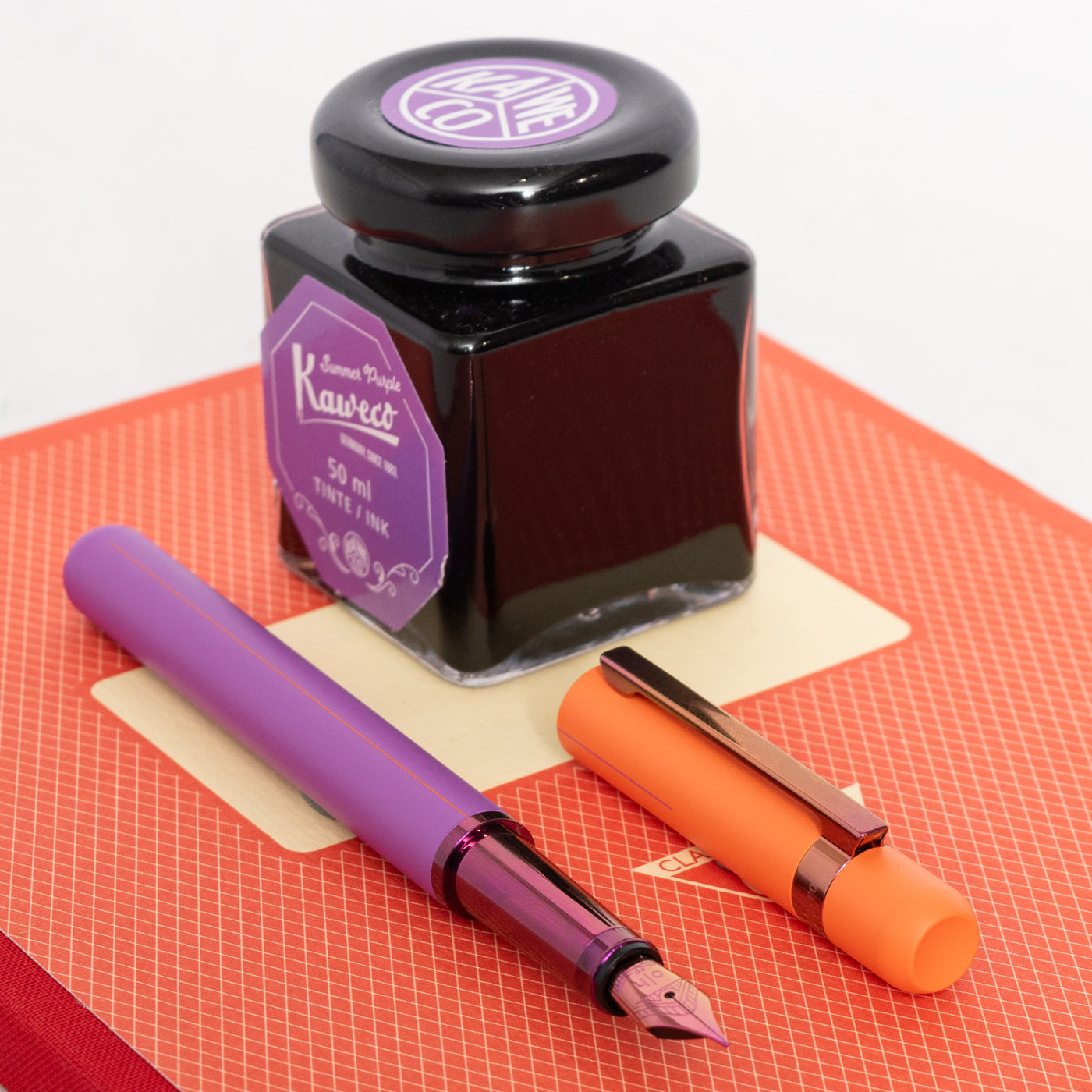 3x TERRAKOTTA-PEN / Stift / Hobbidee / Violett / Gold / Braun / 6 & 15 mm