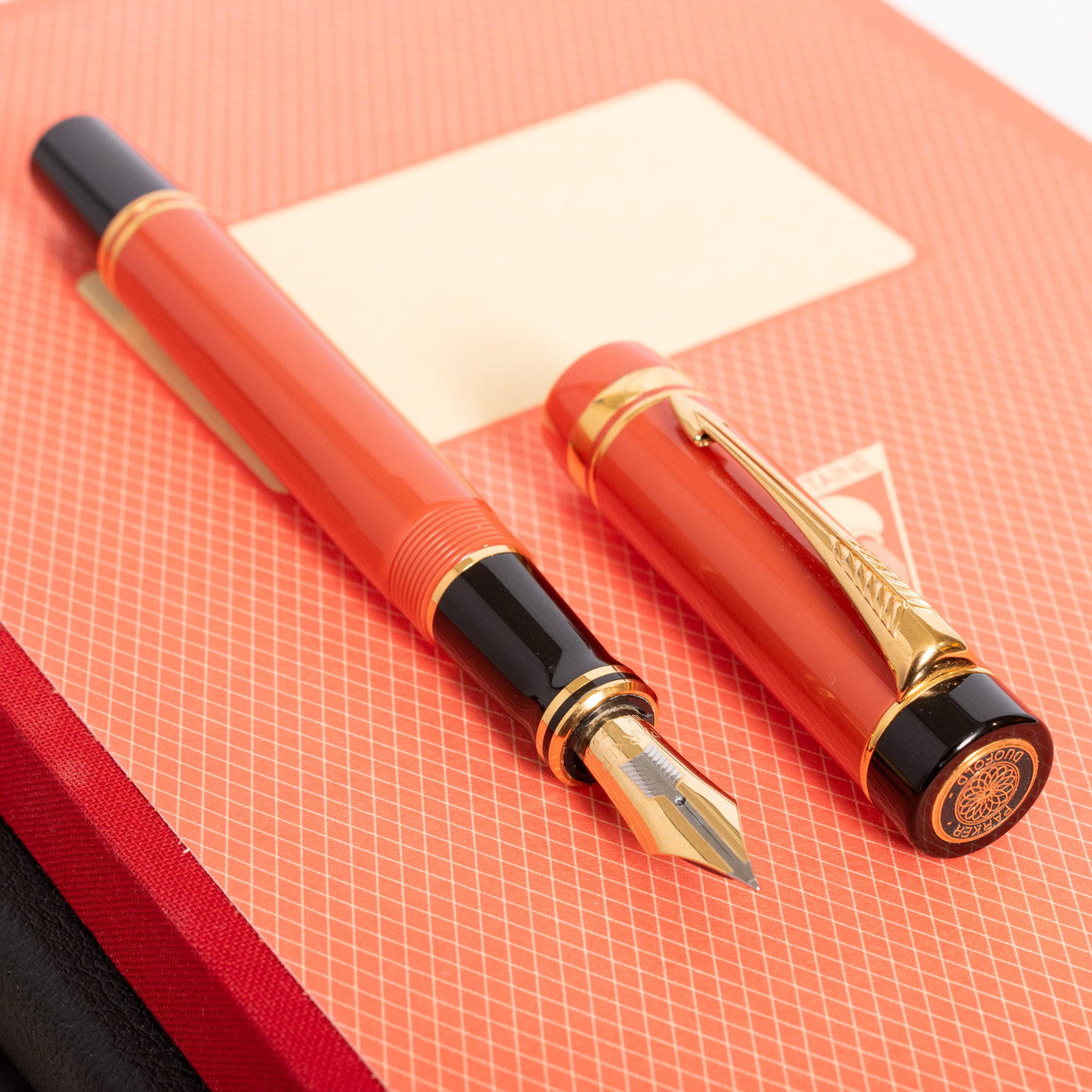 Parker Duofold Centennial Big Red Fountain Pen GT