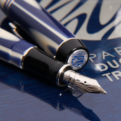 Parker Duofold Centennial True Blue Limited Edition Fountain Pen Nib Details