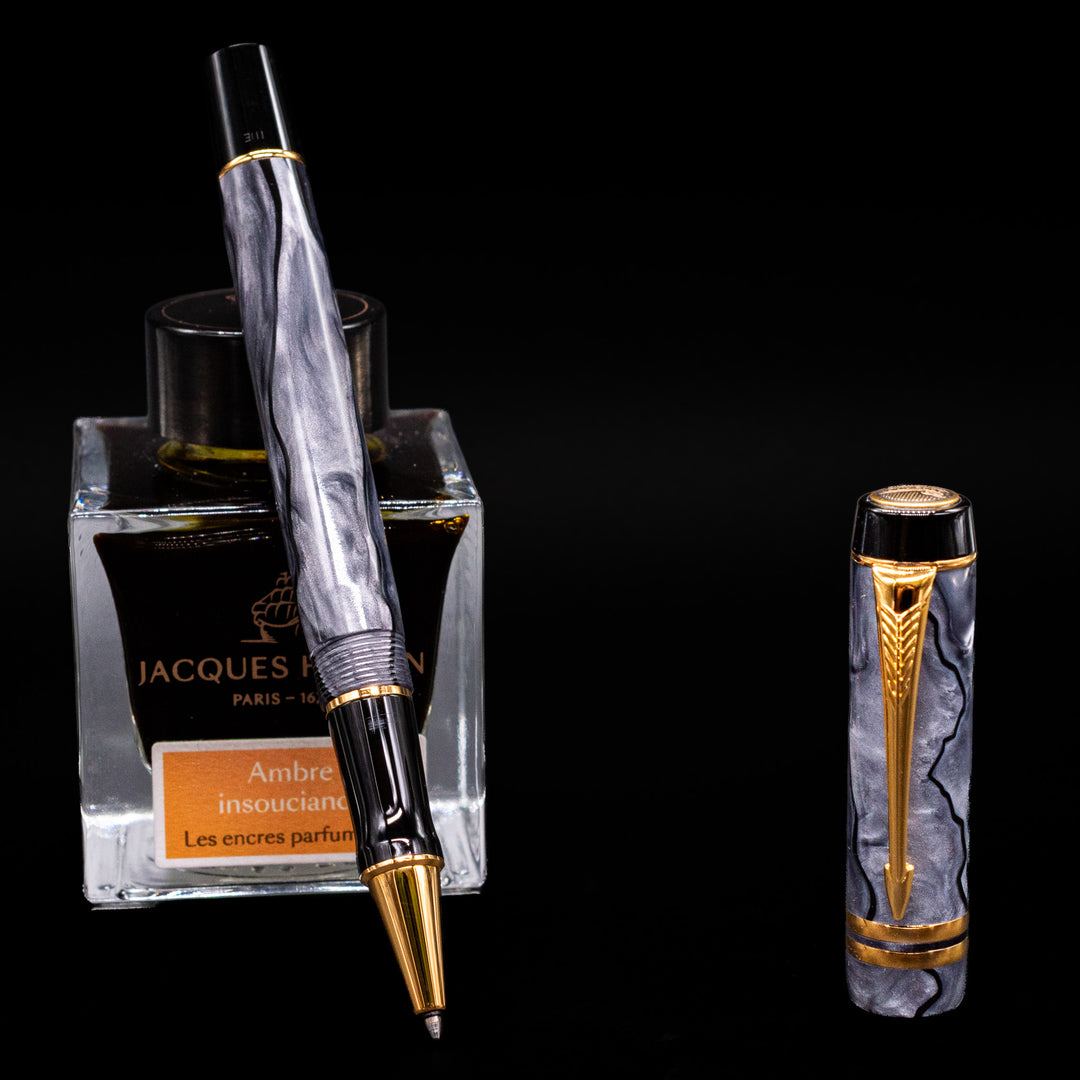 Parker Duofold Grey Pearl Rollerball – Truphae